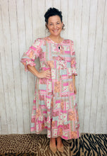 Trish Bow Front Dress-Pink