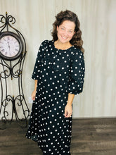Mandy Bow Dress- Black & White