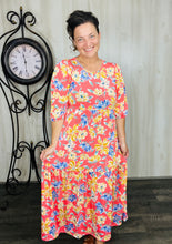 Jenna Coral & Floral Dress
