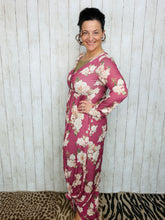 Jenny Mauve Floral Maxi Dress