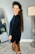 Tara Sharkbite Tunic-Black