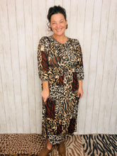 Missy Midi Length Animal Print Dress