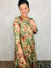 Vintage & Olive Ruffle Hem Dress