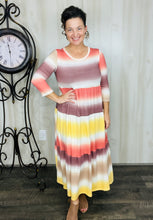 Tonya Tiered Dress- Fall Ombre
