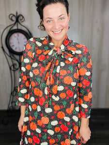 Power On The Day Dress- Pumpkins