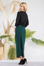 Laura Ann Hunter Green Pencil Skirt-Textured (Regular & Plus)