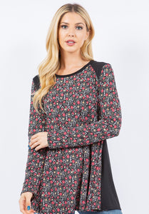 Calandra Floral & Black Tunic