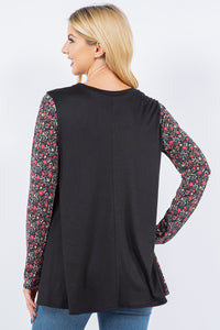 Calandra Floral & Black Tunic