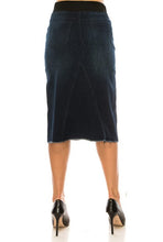 Debbie A-Line Dark Wash Style Jean Skirt