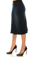 Debbie A-Line Dark Wash Style Jean Skirt