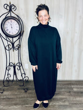 Fabulous Fall Sweatshirt Dress-Black