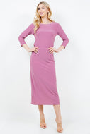Amy Mauve Pencil Skirt-Regular & Plus