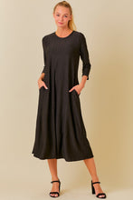 Brenda Honeycomb Dress- Black