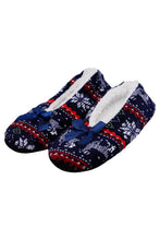 Snowflake Fuzzy Fleece Slipper Socks