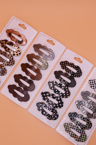 Fashion Clips- Assorted Leopard