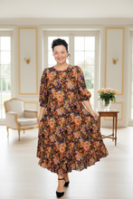 Lori Floral & Ruffle Dress