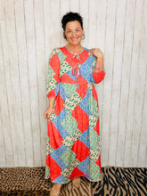 Missy Coral Patchwork Dress