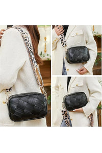 Leopard Strap Crossbody Bag