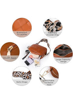 Leopard Strap Crossbody Bag