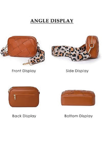 Leopard Strap Crossbody Bag