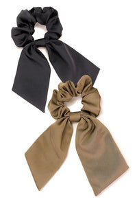 Silky Long Ribbon Scrunches