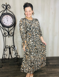 Miss Regina Animal Print Dress