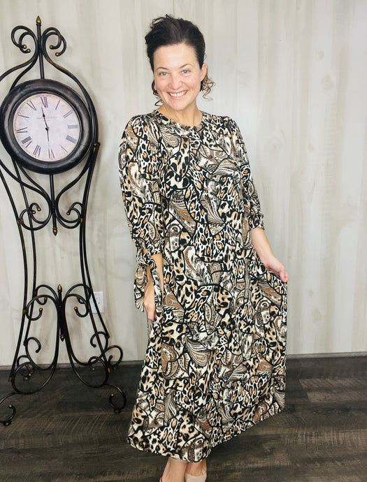 Miss Regina Animal Print Dress