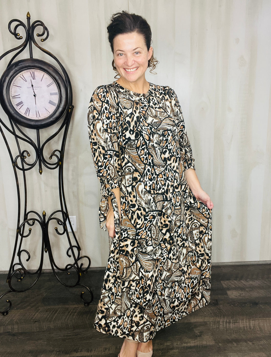 Miss Regina Animal Print Dress