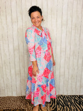 Brenda Bow & Ruffle Pink Patchwork