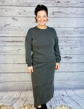 Candice Ribbed Top- Charcoal