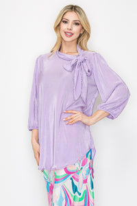 Bethany Bodre Bow Tie Top- Rose or Lavender