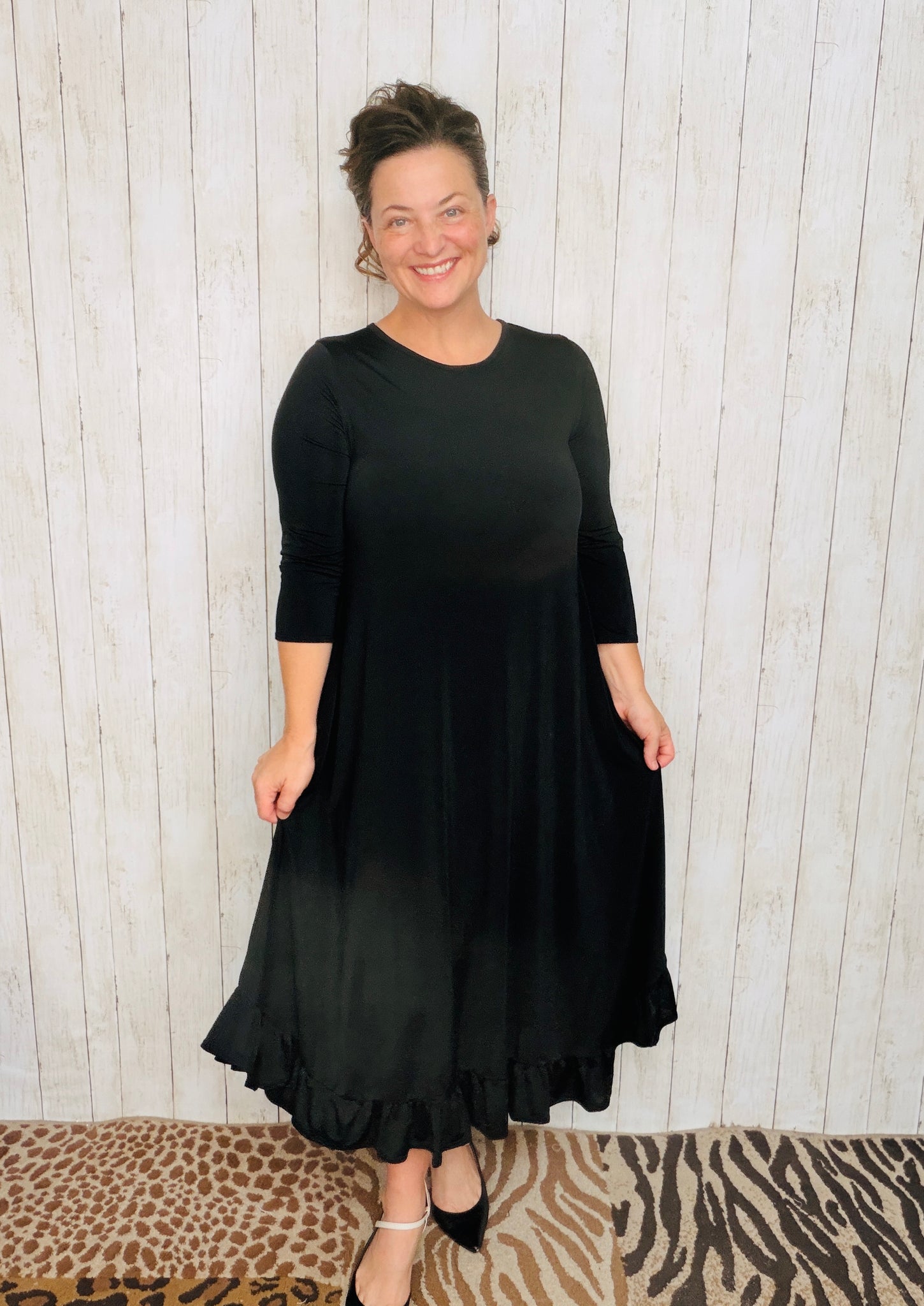 Handkerchief Dress- Black – The King's Daughter Boutique