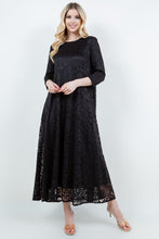 Stunning In Lace Dress- Black