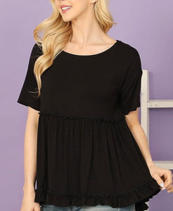 The Good & The Comfy Top- Black, Hot Pink or Mauve