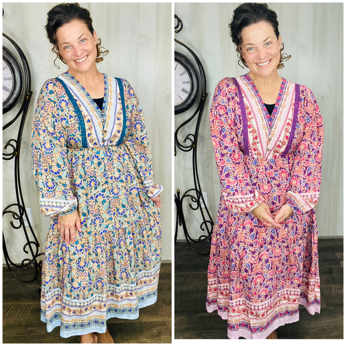 Tamara Floral Printed Boho Dress-