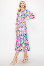 Spring Blossoms Dress- Navy Floral