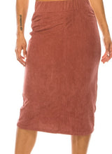 Debbie Style Corduroy Skirt- Chestnut