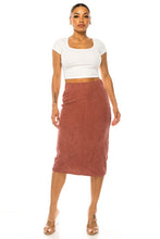 Debbie Style Corduroy Skirt- Chestnut