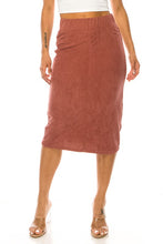 Debbie Style Corduroy Skirt- Chestnut