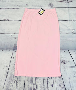 Amy Light Pink Pencil Skirt-Regular & Plus