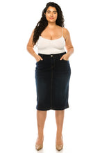 Mandy Dark Wash Jean Skirt