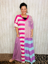 Purple Multi-Print T-Shirt Dress