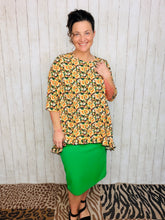 Samantha Ruffle Sleeve & High Low Tunic-Mixed Floral