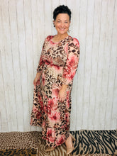 Mallory Mauve & Leopard Dress