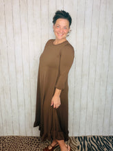 Handkerchief Dress- Brown
