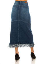 Alice Long Fringe Jean Skirt