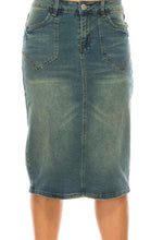 Rita Vintage Wash Jean Skirt