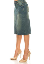 Rita Vintage Wash Jean Skirt