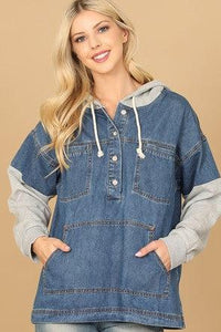 Comfy & Cool Denim Hoodie