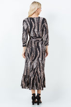 Rhonda Smocking Waist Dress- Animal Print